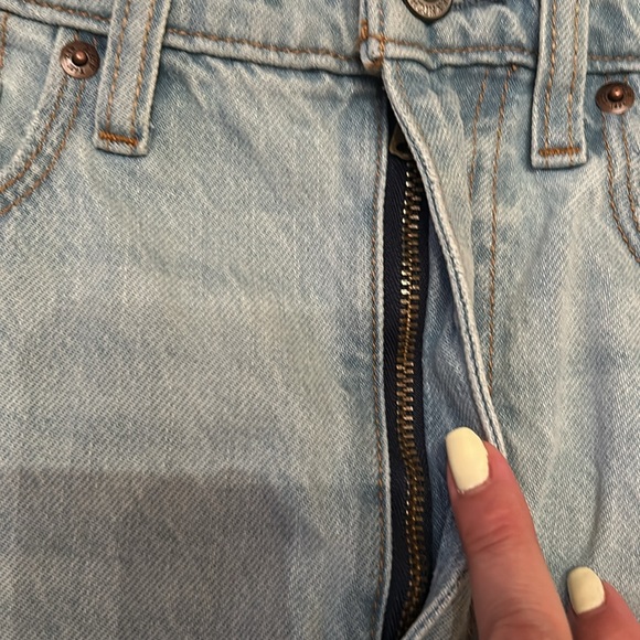 Abercrombie & Fitch Blue Mini Skirt Casual Denim - Picture 3 of 8